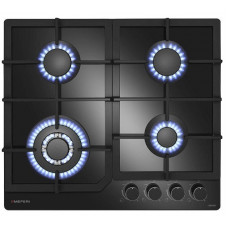 Встраиваемая газовая варочная панель Meferi MGH604BK GLASS COMFORT