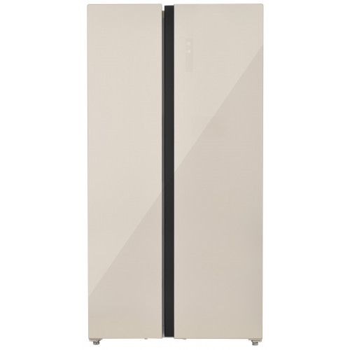 Холодильник Zugel ZRSS630C, бежевое стекло