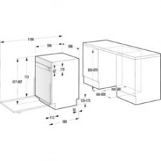 Встраиваемая посудомоечная машина Gorenje GV60ORAW (белый)