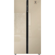 Отдельностоящий холодильник с инвертором Weissgauff WSBS 600 BeG NoFrost Inverter