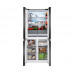 Отдельностоящий холодильник с инвертором Weissgauff WCD 450 Rock Glass NoFrost Inverter