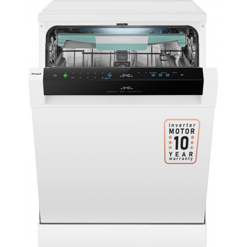 Посудомоечная машина с авто-открыванием и инвертором Weissgauff DW 6114 Inverter Touch AutoOpen White