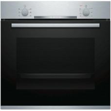 Встраиваемый электрический духовой шкаф Bosch HBA530BS0S серебристый, черный