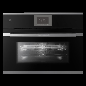 Компактный духовой шкаф с микроволнами Kuppersbusch CBM 6550.0 S3 Silver Chrome