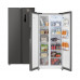 Отдельностоящий холодильник с инвертором Weissgauff WSBS 500 Inverter NoFrost Dark Grey