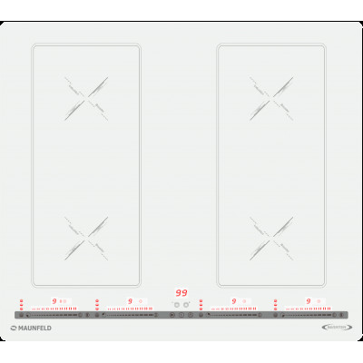 Индукционная варочная панель с объединением зон Bridge Induction  MAUNFELD CVI594SB2BGA Inverter