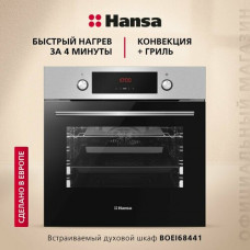 Электрический духовой шкаф Hansa BOEI68441, серебристый