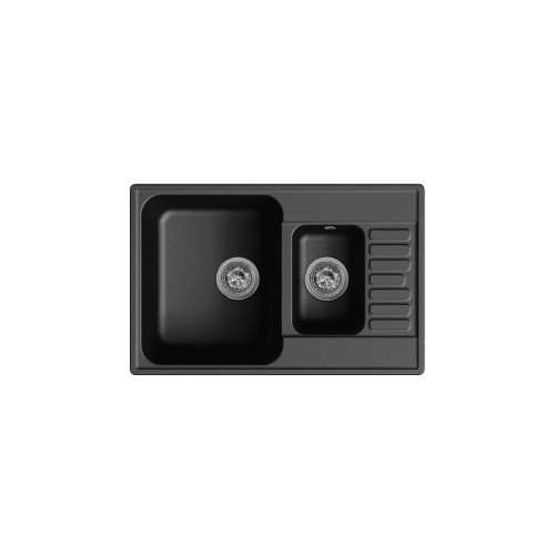 Мойка кухонная кварцевая LEX St.Moritz 740 Black