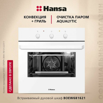 Электрический духовой шкаф Hansa BOEW681621, белый