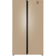 Отдельностоящий холодильник с инвертором Weissgauff WSBS 1036 Inverter NoFrost Premium Сhampagne Glass