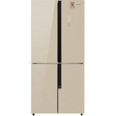 Отдельностоящий холодильник с инвертором Weissgauff WCD 450 BEG NoFrost Inverter