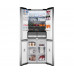 Отдельностоящий холодильник с инвертором Weissgauff WCD 480 Total NoFrost Inverter Silk Inox Built-in