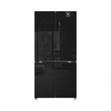 Отдельностоящий холодильник с инвертором Weissgauff WCD 510 Built-in Inverter NoFrost Black Glass