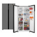 Отдельностоящий холодильник с инвертором Weissgauff WSBS 600 NoFrost Inverter Bru Steel Glass