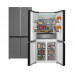 Отдельностоящий холодильник с инвертором Weissgauff WCD 590 NoFrost Inverter Premium Ecofresh Bru Steel Glass