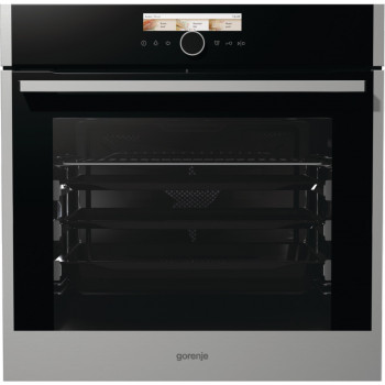 Встраиваемый электрический духовой шкаф Gorenje BOP798S54X серебристый, черный