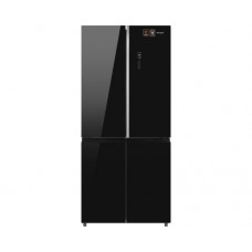 Отдельностоящий холодильник с инвертором Weissgauff WCD 590 Nofrost Inverter Premium EcoFresh Black Glass