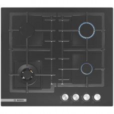 Газовая варочная панель BOSCH PNH6B6O92R, цвет панели черный, цвет рамки черный