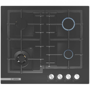 Газовая варочная панель BOSCH PNH6B6O92R, цвет панели черный, цвет рамки черный