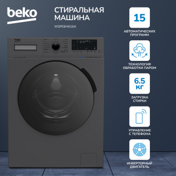 Стиральная машина Beko WSPE6H616A черный