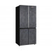 Отдельностоящий холодильник с инвертором Weissgauff WCD 590 Nofrost Inverter Premium EcoFresh Rock Glass