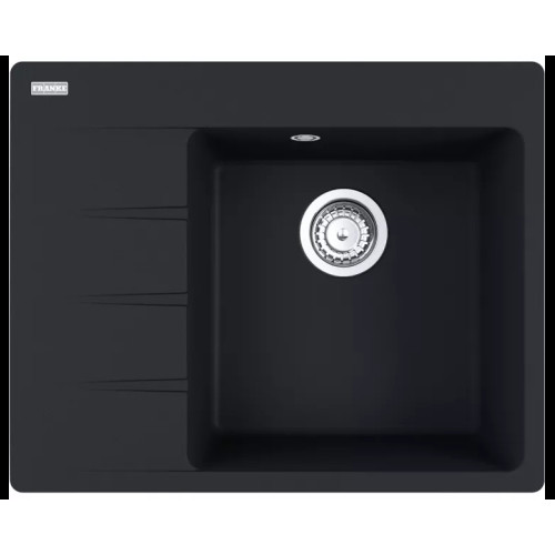 Мойка Centro CNG 611/211-62 TL Fragranite с крылом, цвет Оникс, чаша слева