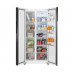 Отдельностоящий холодильник с инвертором Weissgauff WSBS 500 Inverter NoFrost White Rock Glass