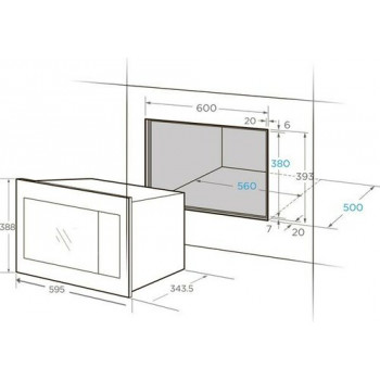 Встраиваемая микроволновая печь Midea MI10250GBX