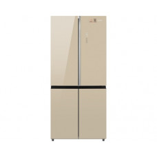 Отдельностоящий холодильник с инвертором Weissgauff WCD 590 Nofrost Inverter Premium EcoFresh Gold Glass