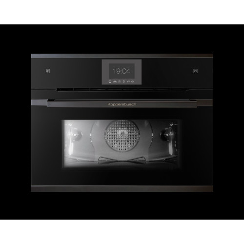 Компактный духовой шкаф с паром Kuppersbusch CBD 6550.0 S2 Black Chrome