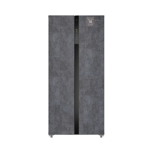Отдельностоящий холодильник с инвертором Weissgauff WSBS 500 Inverter NoFrost Rock Glass