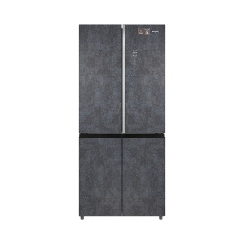 Отдельностоящий холодильник с инвертором Weissgauff WCD 590 Nofrost Inverter Premium EcoFresh Rock Glass