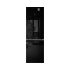 Отдельностоящий холодильник с инвертором Weissgauff WRK 2000 Total NoFrost Inverter Black Glass