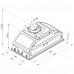 Вытяжка полновстраиваемая HiSTORY CI65B1 FIX, серебристая сталь INOX