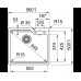 Мойка Franke Urban UBG 610-56 Fragranite, цвет Оникс