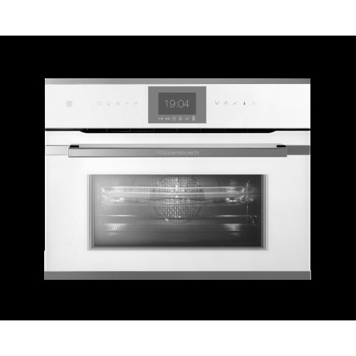 Компактный духовой шкаф с микроволнами Kuppersbusch CBM 6550.0 W3 Silver Chrome
