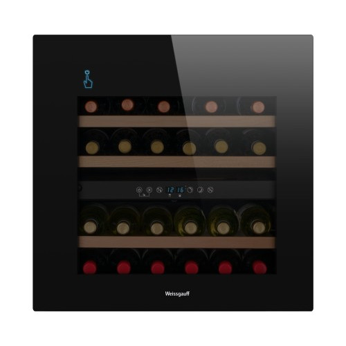Встраиваемый винный холодильник Weissgauff WWCI-36 DB Dual Zone