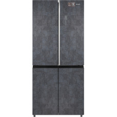 Отдельностоящий холодильник с инвертором Weissgauff WCD 590 Nofrost Inverter Premium EcoFresh Rock Glass