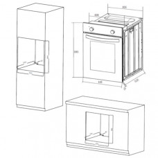 Встраиваемый электрический духовой шкаф Maunfeld EOEM 516B