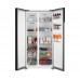 Отдельностоящий холодильник с инвертором Weissgauff WSBS 600 NoFrost Inverter Dark Grey Glass