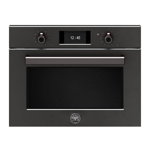 Встраиваемый комбинированный духовой шкаф с СВЧ Bertazzoni Professional F457PROMWTN черный