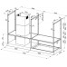 Островная вытяжка Faber T-SHELF EV8 TITANIUM MATT A180 325.0617.018