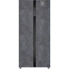 Отдельностоящий холодильник с инвертором Weissgauff WSBS 500 Inverter NoFrost Rock Glass