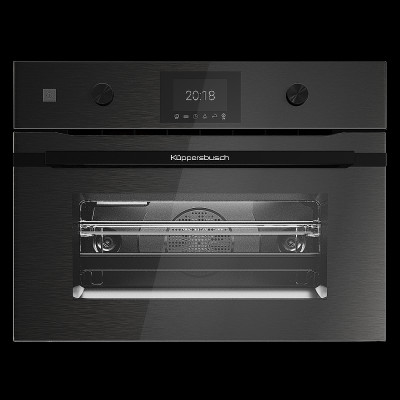 Компактный духовой шкаф с микроволнами Kuppersbusch CBM 6350.0 GPH 6 Black Steel