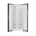 Отдельностоящий холодильник с инвертором Weissgauff WSBS 500 Inverter NoFrost Bru Steel Glass