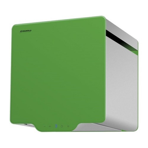 Вытяжка Maunfeld BOX QUADRO 40 нержавейка/зелёное стекло