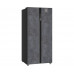 Отдельностоящий холодильник с инвертором Weissgauff WSBS 500 Inverter NoFrost Rock Glass