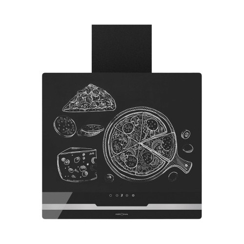 Вытяжка Krona DOMENIKA 600 BLACK/INOX S