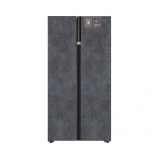 Отдельностоящий холодильник с инвертором Weissgauff WSBS 590 NoFrost Inverter Premium Rock Glass