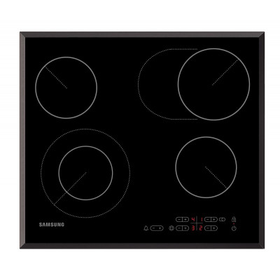 Стеклокерамическая панель Samsung NZ64T3516BK с расширяемой зоной нагрева